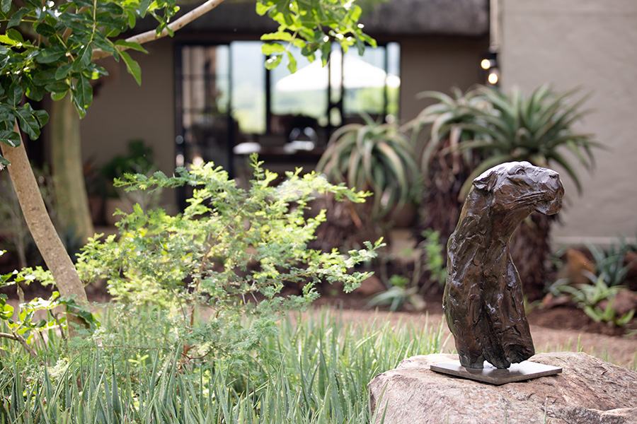 Gladstones Dylan Lewis Leopard Bronze Sculpture