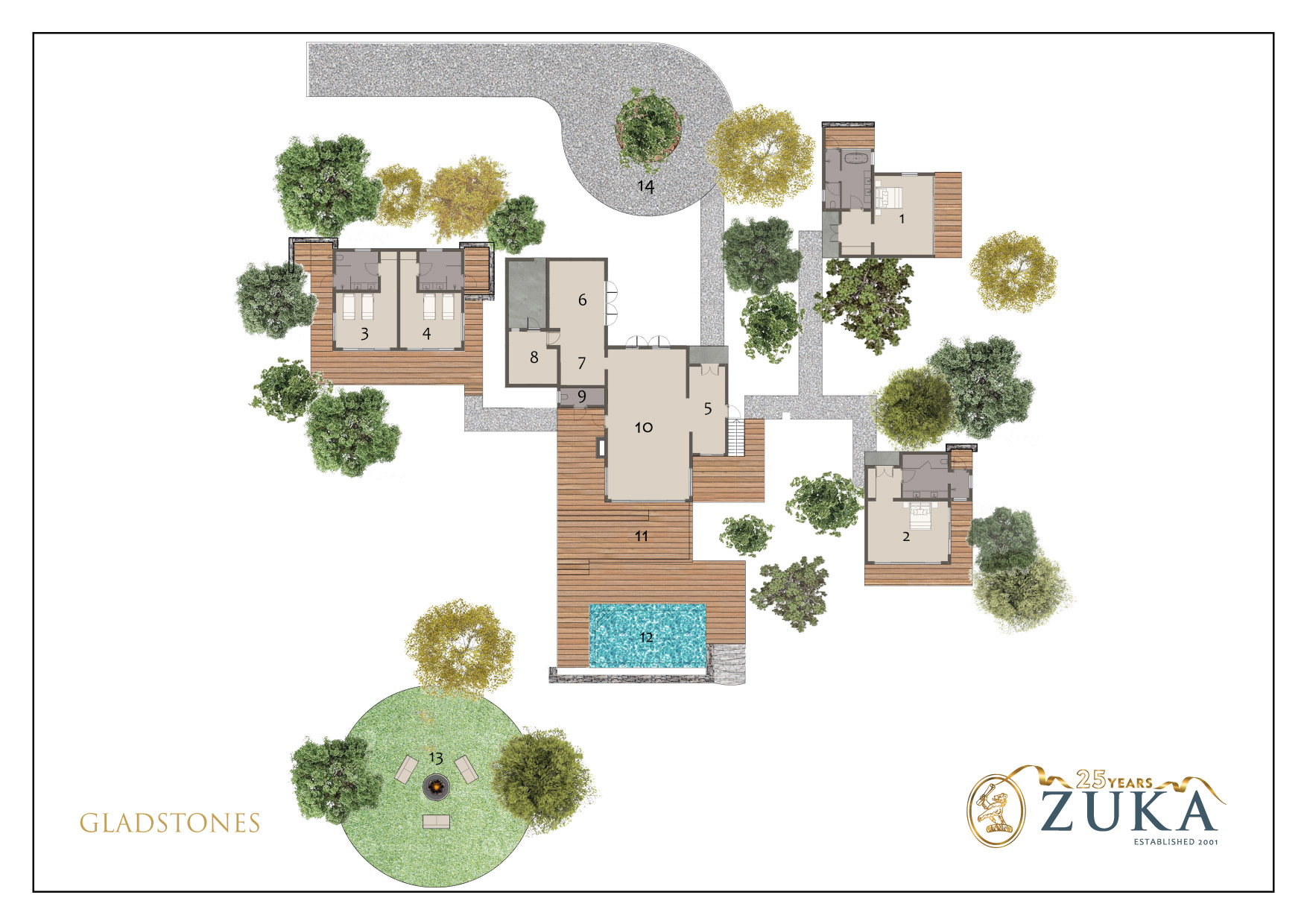 A4 Gladstones Layout & Specifications Gladstones Floor Plan 2024